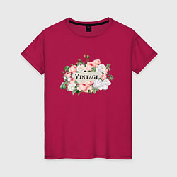 Женская футболка Vintage roses