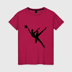 Женская футболка Балет - Баскетбол