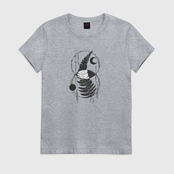 Футболка хлопковая женская Fern Magic, цвет: меланж