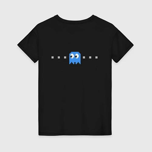 Женская футболка Pac-man 8bit / Черный – фото 2