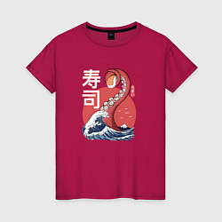 Женская футболка Kraken Kawaii Sushi