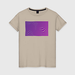 Женская футболка Purple wave