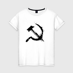 Женская футболка Серп и молотсоветский