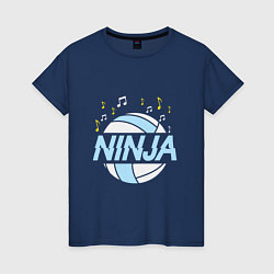 Женская футболка Volleyball Ninja