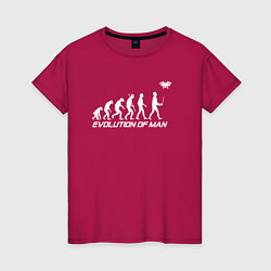 Женская футболка Эволюция дроновода