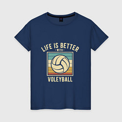 Женская футболка Волейбол - Жизнь