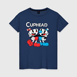 Женская футболка Cuphead Чашечки
