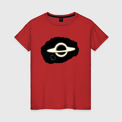 Женская футболка Interstellar black hole