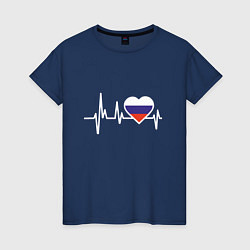 Женская футболка Пульс России