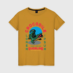Женская футболка Crocodile Крокодил
