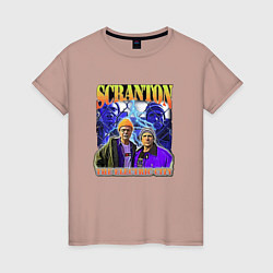Женская футболка Scranton electric city