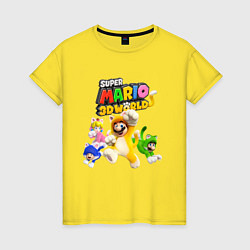 Женская футболка Super Mario 3D World Nintendo Team of heroes