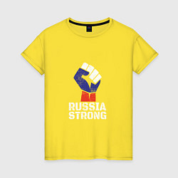 Женская футболка Russia Strong