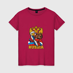 Женская футболка Хоккей - Russia