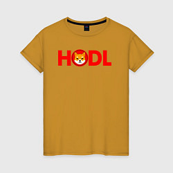 Женская футболка HODL Shiba