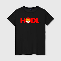 Женская футболка HODL Shiba