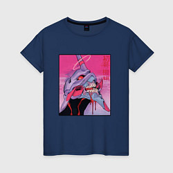 Женская футболка Ева 02 Neon Evangelion