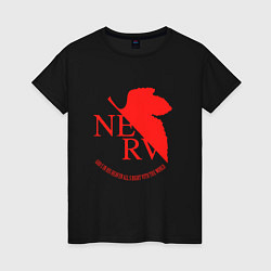 Женская футболка Nerv в Neon Genesis Evangelion