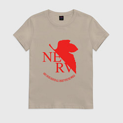 Женская футболка Nerv в Neon Genesis Evangelion