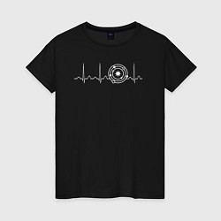 Женская футболка Сердцебиение астрофизика