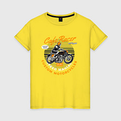 Женская футболка Мотоциклист мото