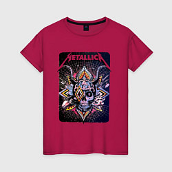 Женская футболка Metallica Playbill Art skull