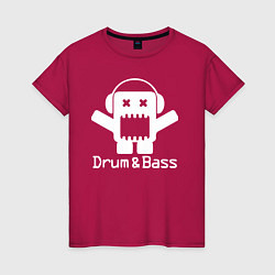 Женская футболка Drum & Bass Black edition