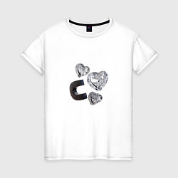 Женская футболка Crystal Hearts