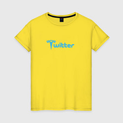 Женская футболка Твиттер и Тесла Илон Маск купил Твиттер