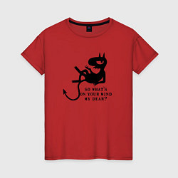 Футболка хлопковая женская Disenchantment matt groening, цвет: красный