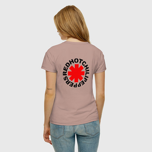 Женская футболка RHCP альбомы / Пыльно-розовый – фото 4