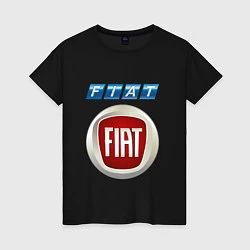Футболка хлопковая женская FIAT 8, цвет: черный