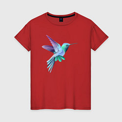 Женская футболка Красивая колибри