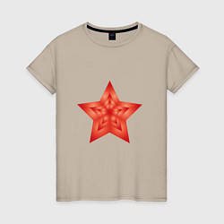 Женская футболка Звезда векторная