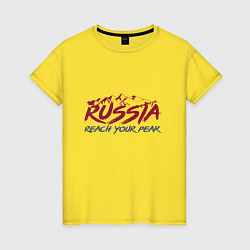 Женская футболка Россия - Будь на вершине