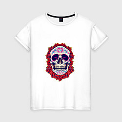 Женская футболка Skull - Roses