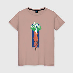 Женская футболка Горная лиса Mountain Fox