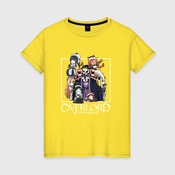 Футболка хлопковая женская Оверлорд Overlord, цвет: желтый