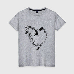 Женская футболка Сердце в крестах Коллекция Get inspired! Z-heart-G
