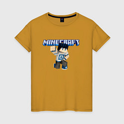 Женская футболка Minecraft Hero Video game Pose