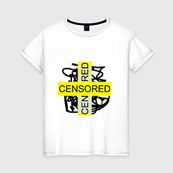 Женская футболка Censored Дополнение Коллекция Get inspired! Fl-182