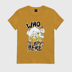 Женская футболка Утка босс