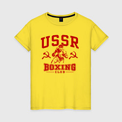 Женская футболка Боксерский клуб СССР