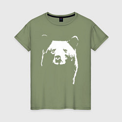 Женская футболка Медвежий лик