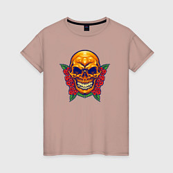 Женская футболка Roses - Skull
