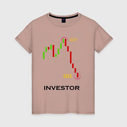 Женская футболка Investor
