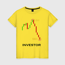 Женская футболка Investor