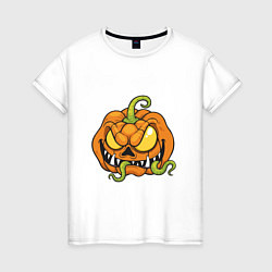 Женская футболка Тыквенный Хэллоуин