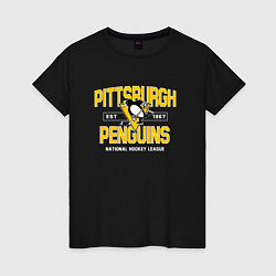 Женская футболка Pittsburgh Penguins Питтсбург Пингвинз