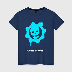 Женская футболка Gears of War в неоновых цветах